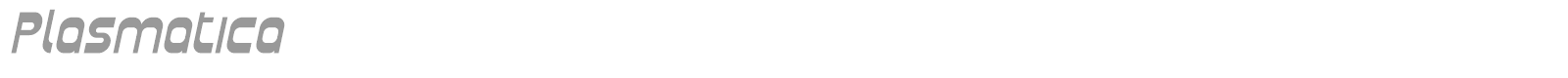 Plasmatica font preview